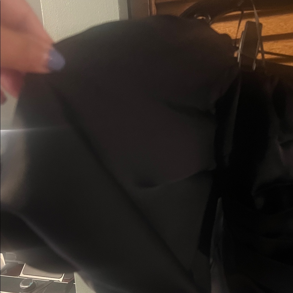 Express Black Draped Off-Shoulder Top - Picture 5 of 6